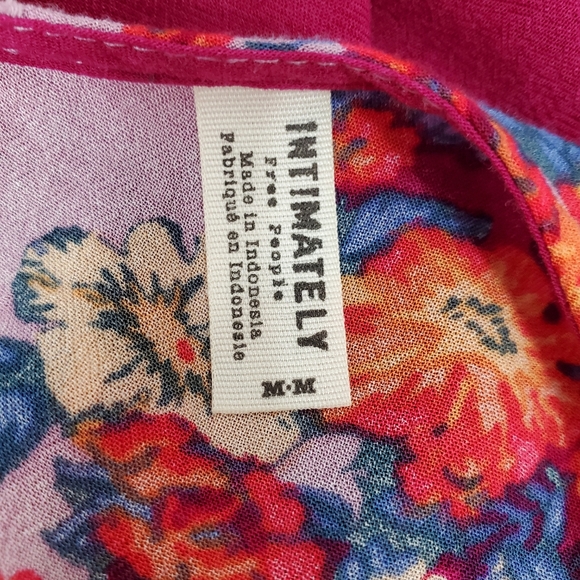 Free People It's A Cinch Magenta Floral Dress - Picture 10 of 11